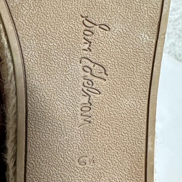 SAM  Edelman Pink Suede Carrin Platform Espadrille Size 6.5 - Picture 9 of 10